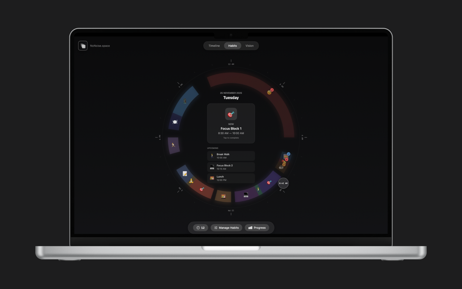 Atomic habits tracker applying James Clear's principles